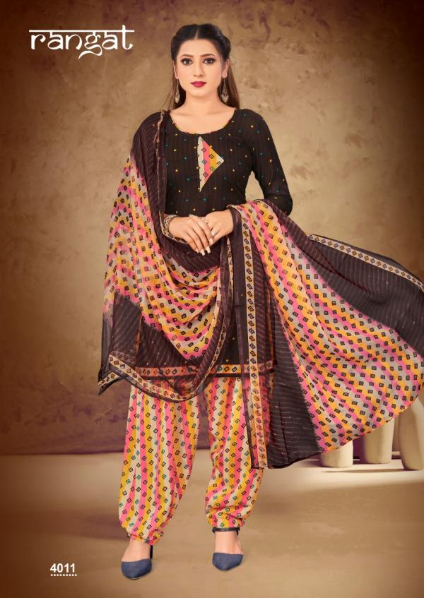 Amit Rangat Vol-4 Casual Wear Synthetic Dress Material